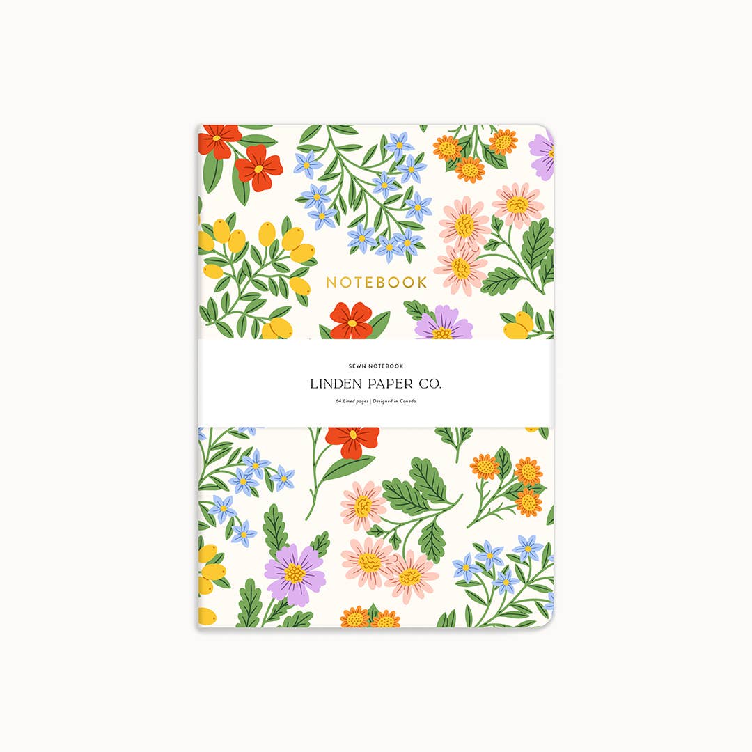 Loveliest Floral Lined Notebook Pads - Linden Paper Co.
