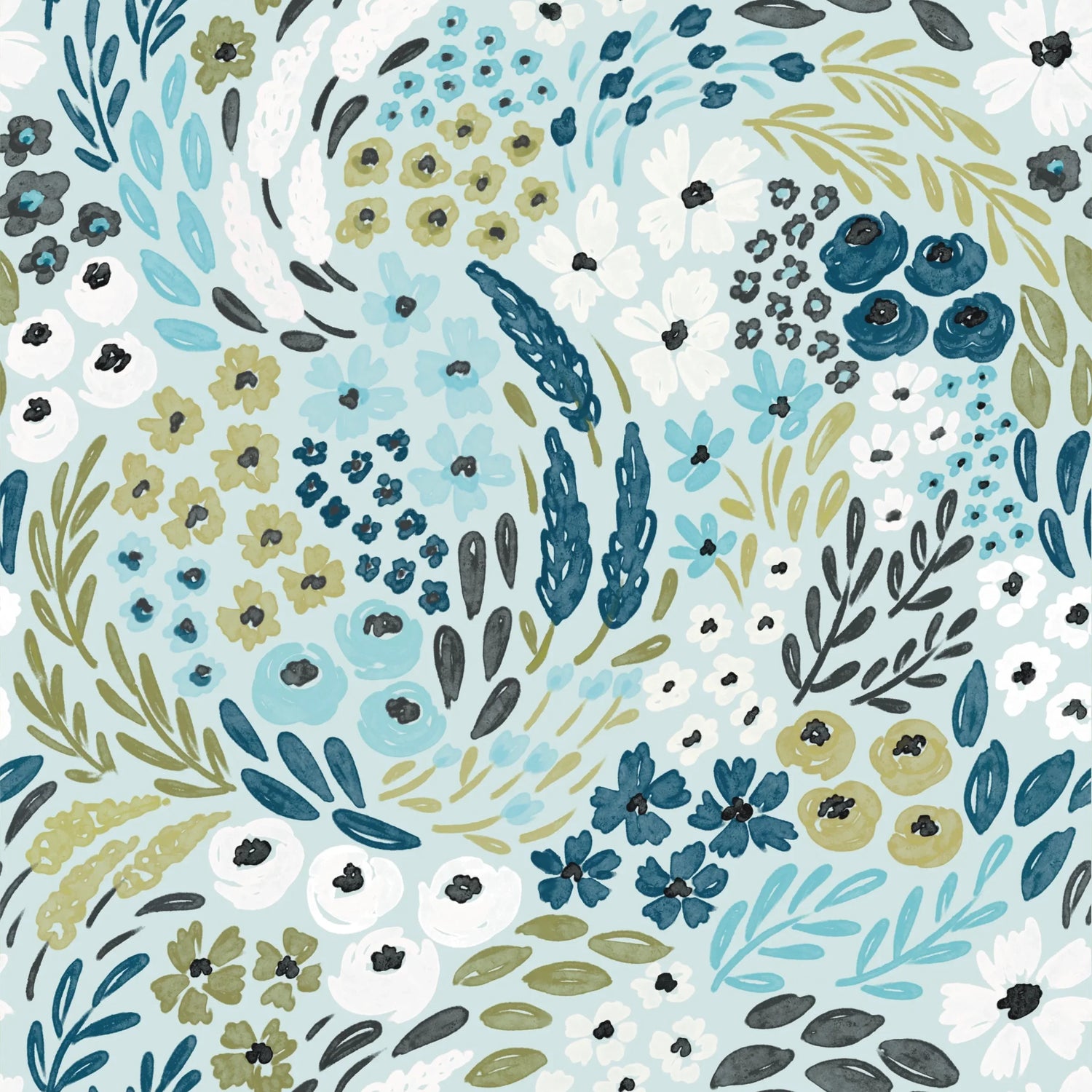 Waterfall Floral Print by Elyse Breanne Design