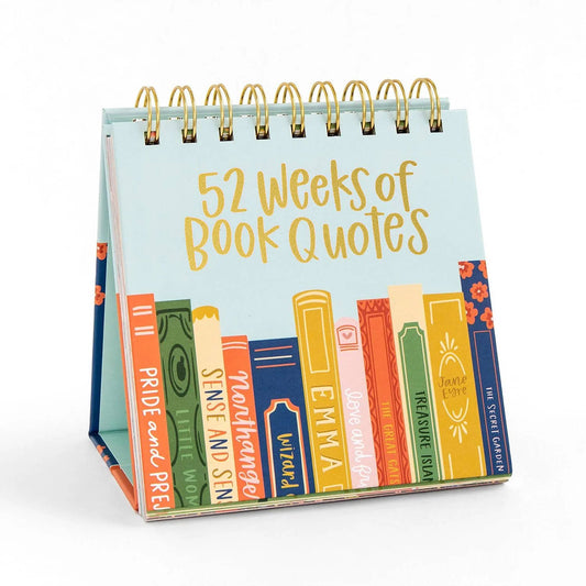 52 Weeks of Book Quotes Desk Flip Calendar - Pippi Post