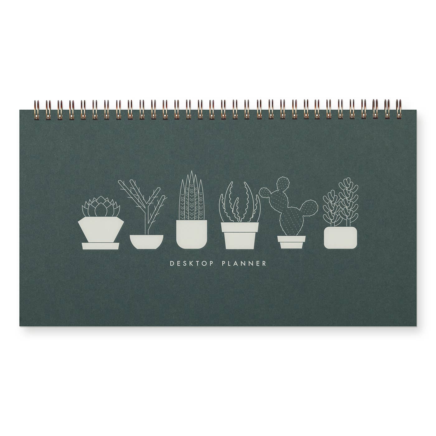 Succulent Undated Weekly Planner Notebook - Weekly Scheduler Notebook Pad - Ruff House Print Shop