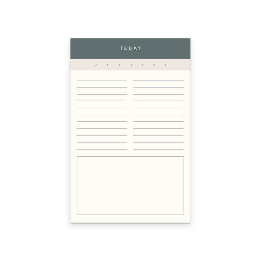 Today Task Notepad Notes - Planner Noting Pad - Daily Scheduler Note Pads - Ruff House Print Shop