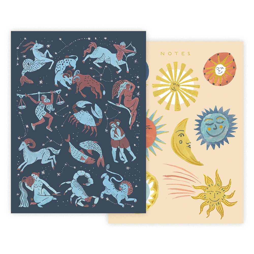 What's Your Sign Astrological Lined Notebook Set - Seedlings