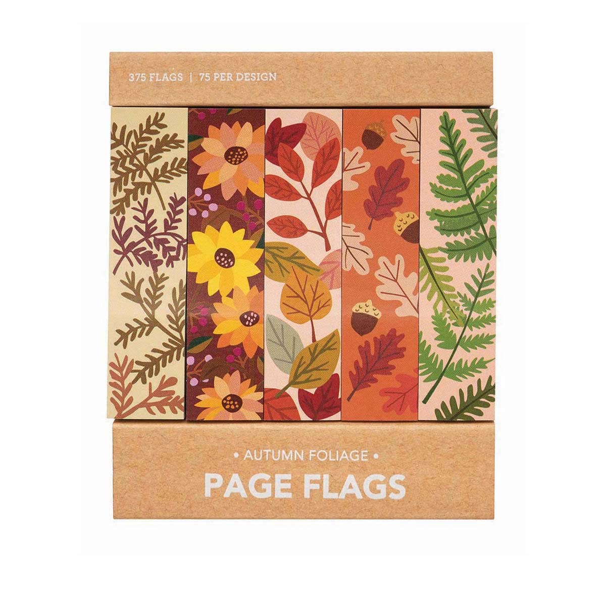 Autumn Foliage Floral Page Flags Bookmarks - Gifts for Book Lovers - Gifts for Readers - Girl of All Work