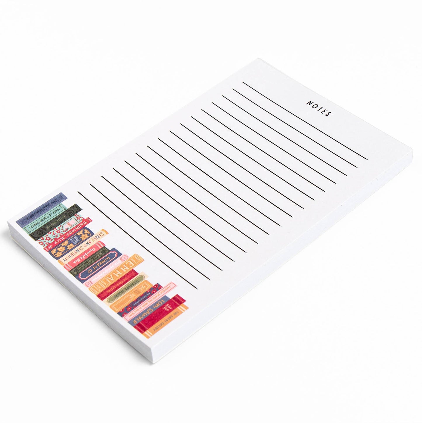 Book Stack Notepad - Gift for Book Lovers Note Pad - Gift for Readers Noting Pad - Pippi Post