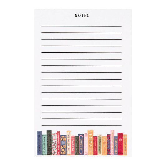 Book Stack Notepad - Gift for Book Lovers Note Pad - Gift for Readers Noting Pad - Pippi Post