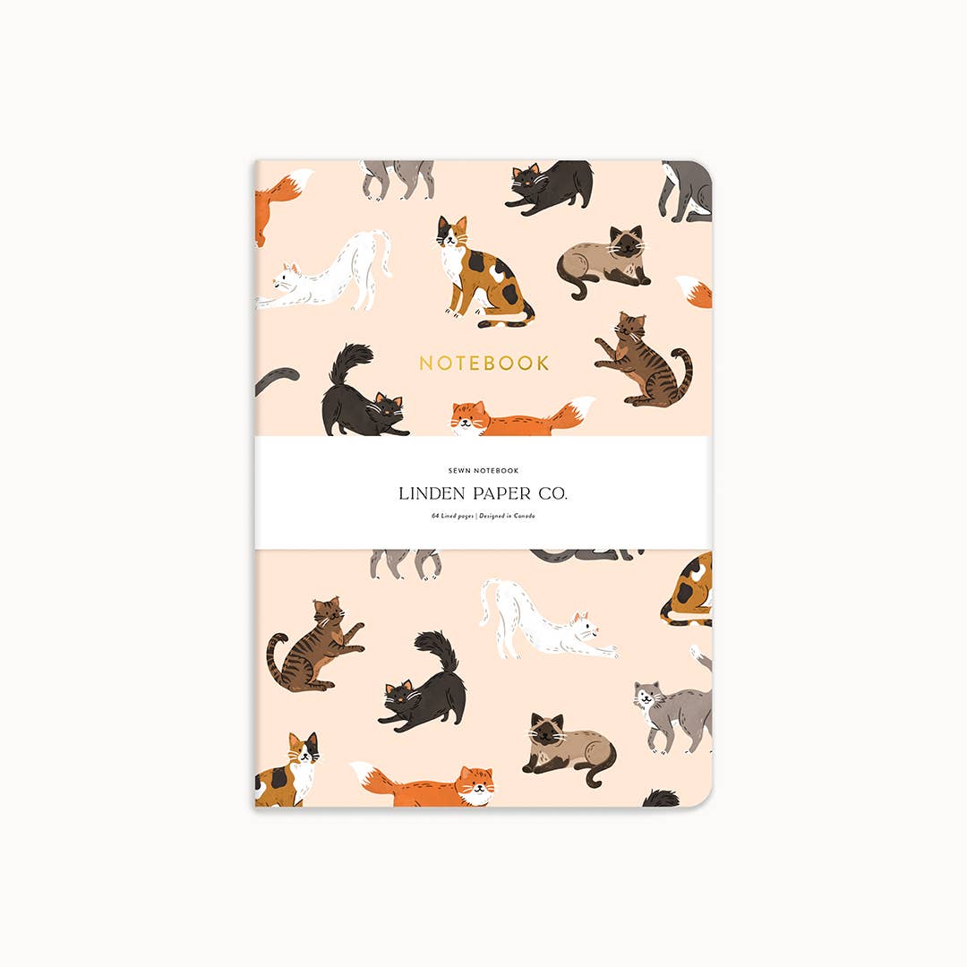 Cats Lined Notebook Pads - Linden Paper Co. - Gift for Cat Lovers