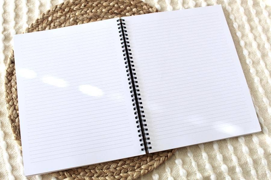 Daily Journal Lined Notebook - Spiral Notebooks - Elyse Breanne Design