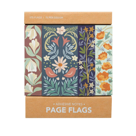 Floral Wallpaper Page Flags Bookmarks - Gifts for Book Lovers - Gifts for Readers - Girl of All Work