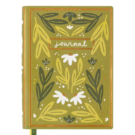 Green Book Daily Journal - Lined Notebook - Pippi Post