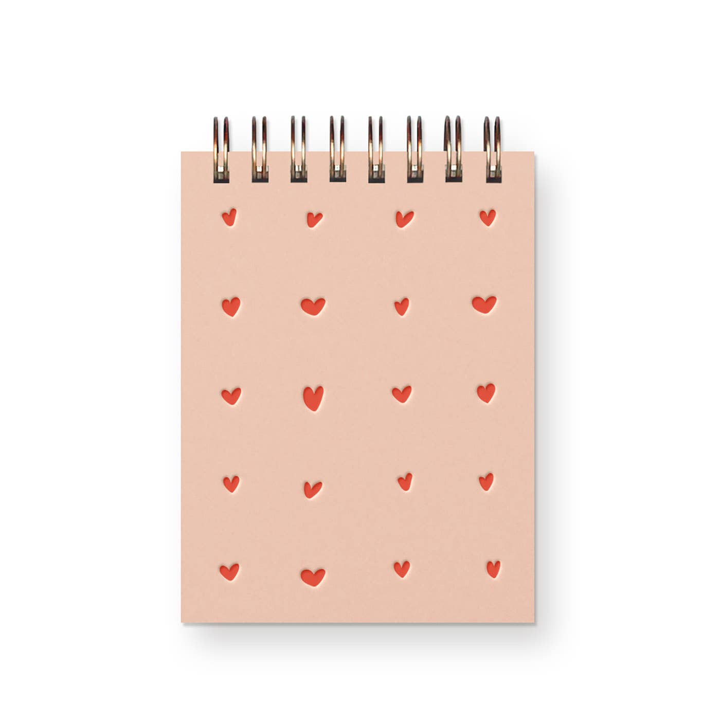 Heart Grid Mini Jotter Notebook - Pocket Notebooks - Ruff House Print Shop