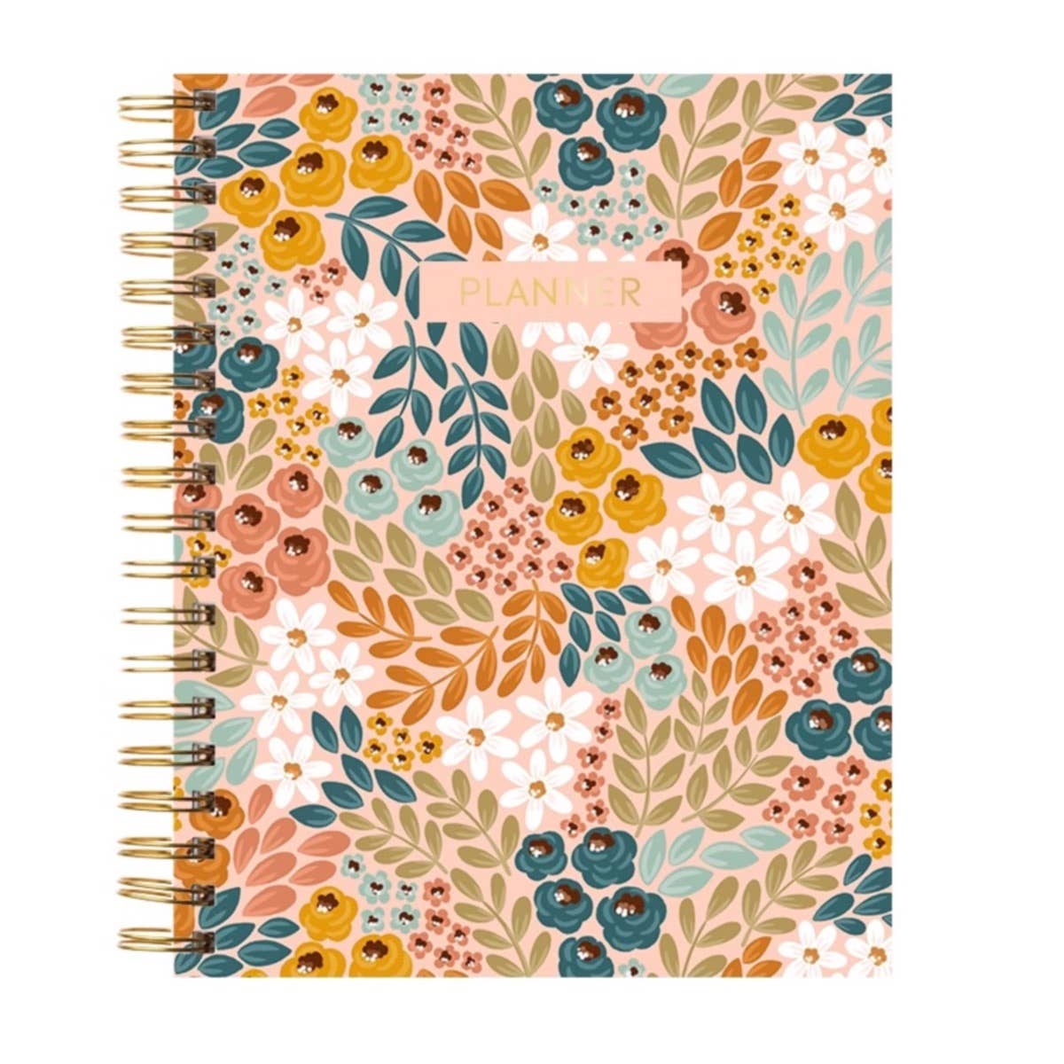 Honeysuckle Undated Annual Planner Book - Monthly Scheduler Calendar - Elyse Breanne Design