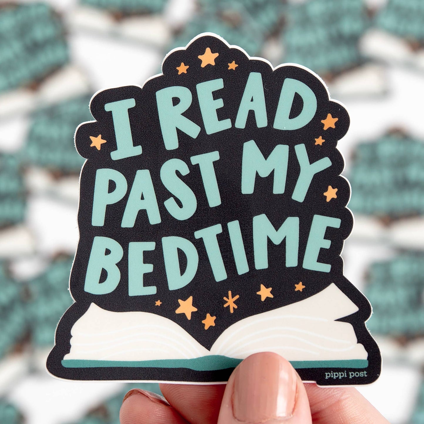 Waterproof Vinyl Sticker for Book Lovers, 3x3"