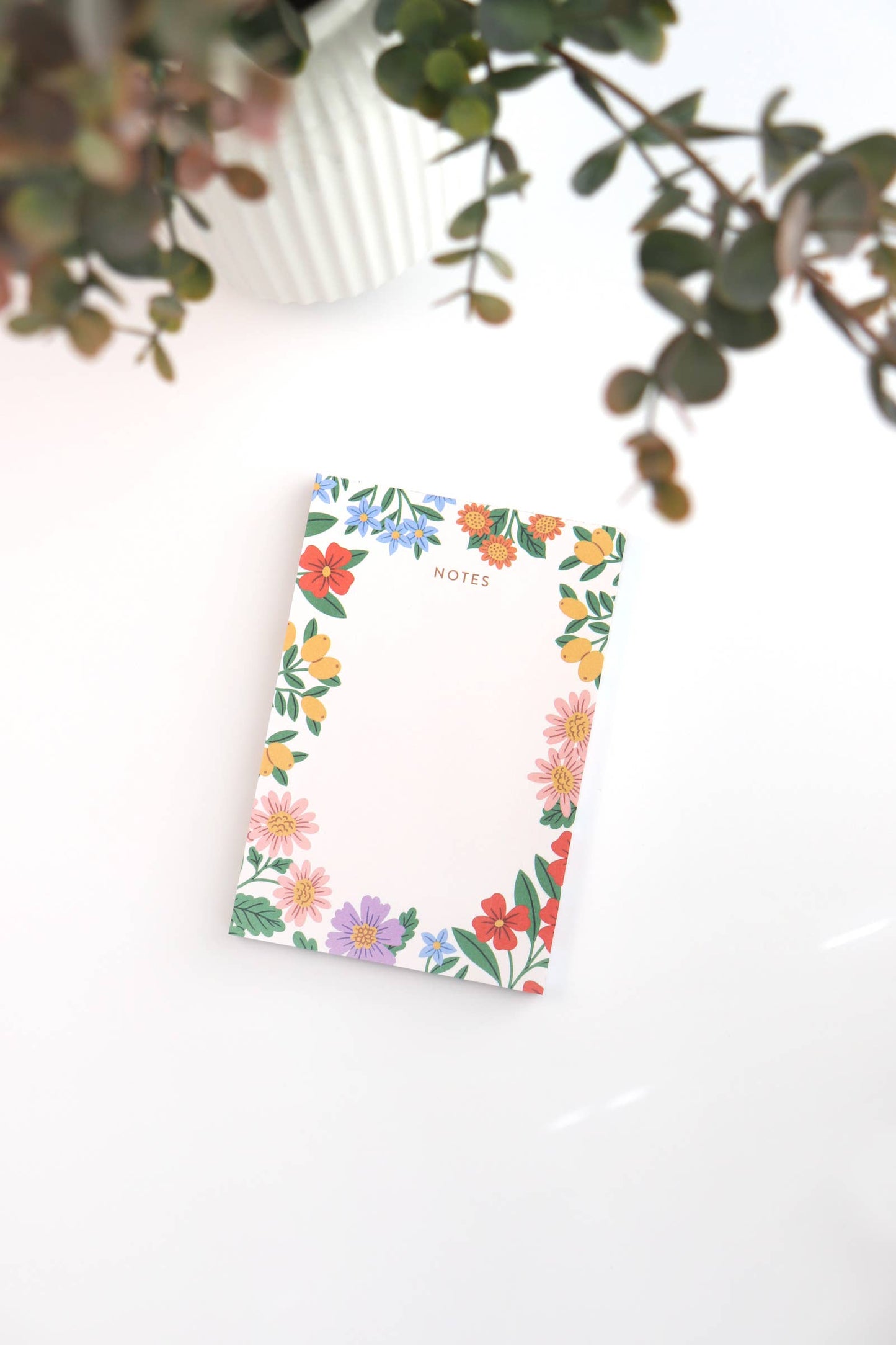 Loveliest Floral Flowers Memo Notepad - Linden Paper Co.