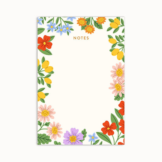 Loveliest Floral Flowers Memo Notepad - Linden Paper Co.