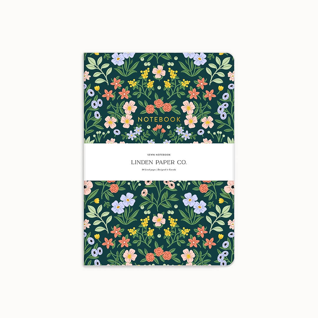 Meadow Floral Lined Notebook Pads - Linden Paper Co.