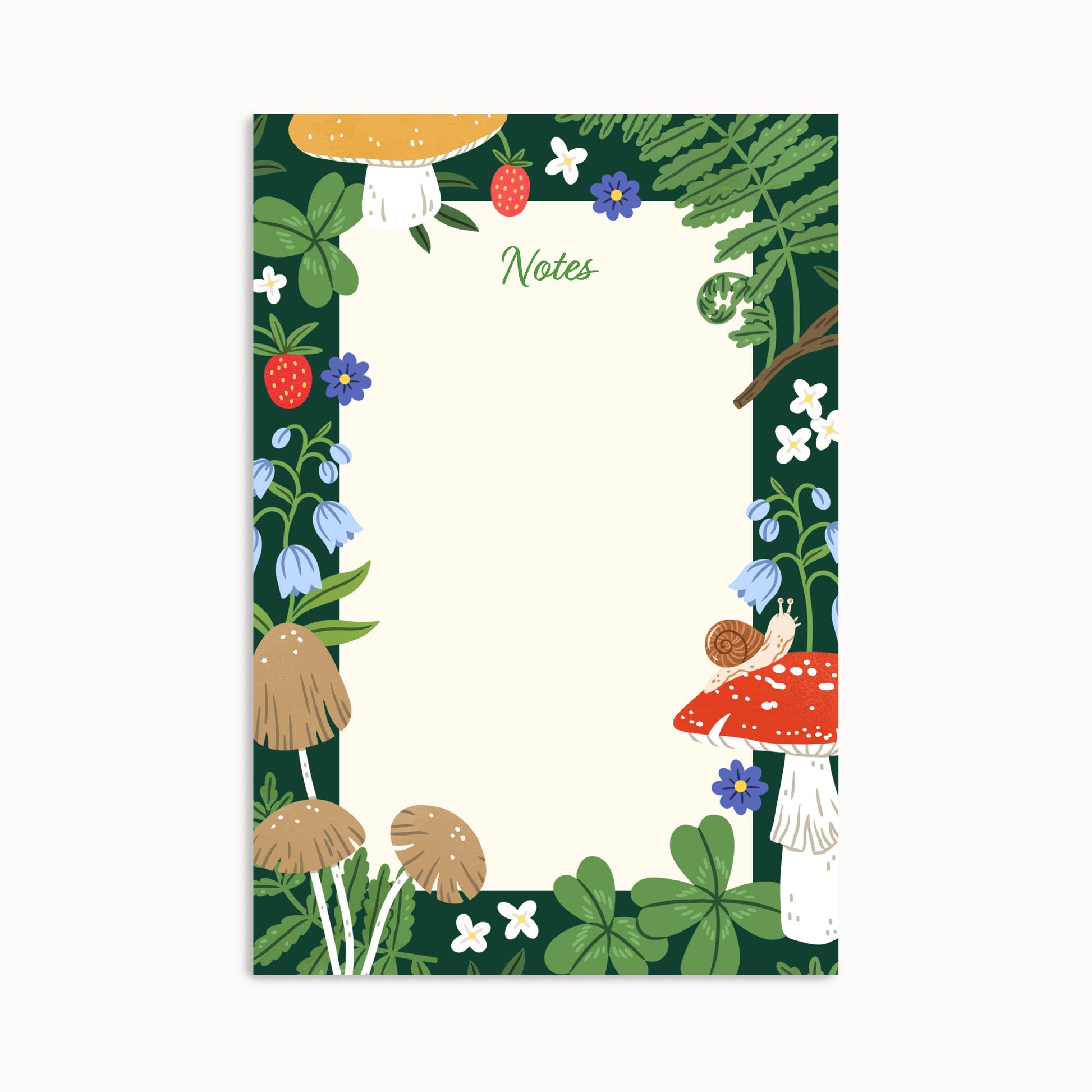 Mushrooms Forest Memo Notepad - Linden Paper Co.