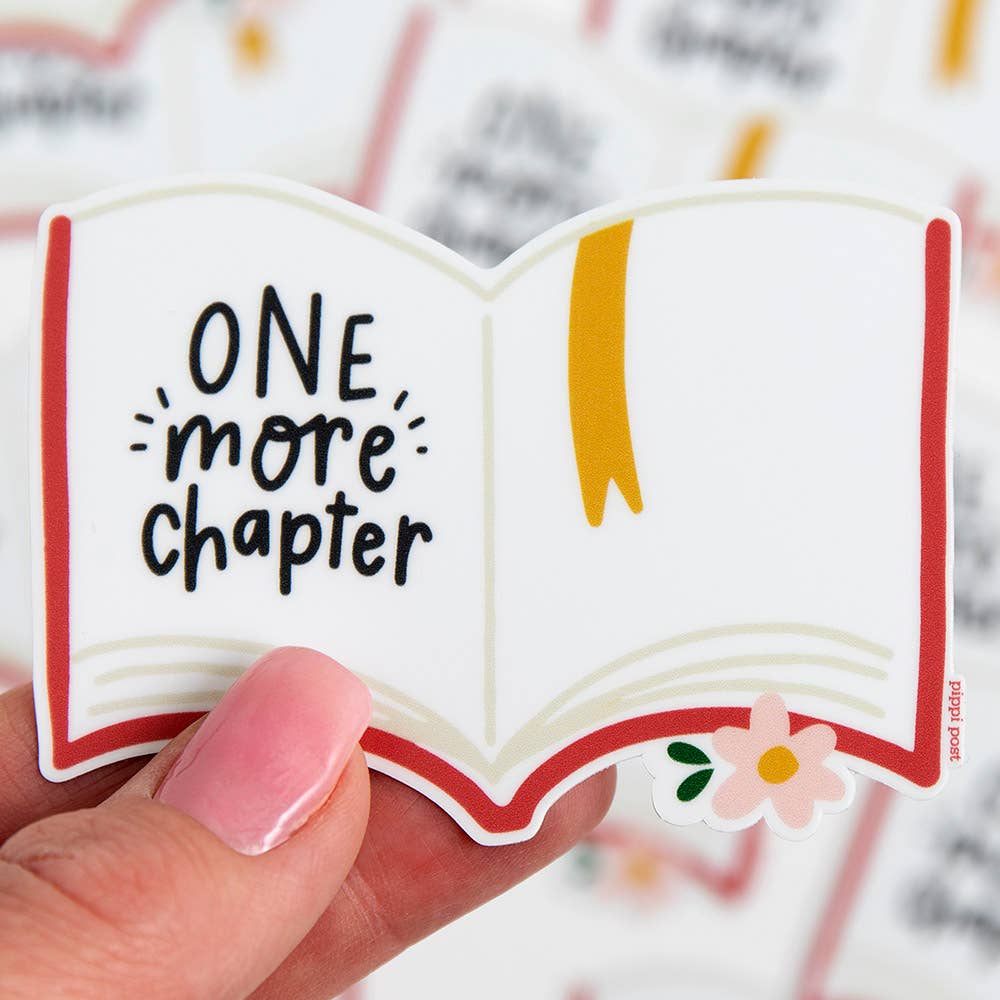 Waterproof Vinyl Sticker for Book Lovers, 3x3"