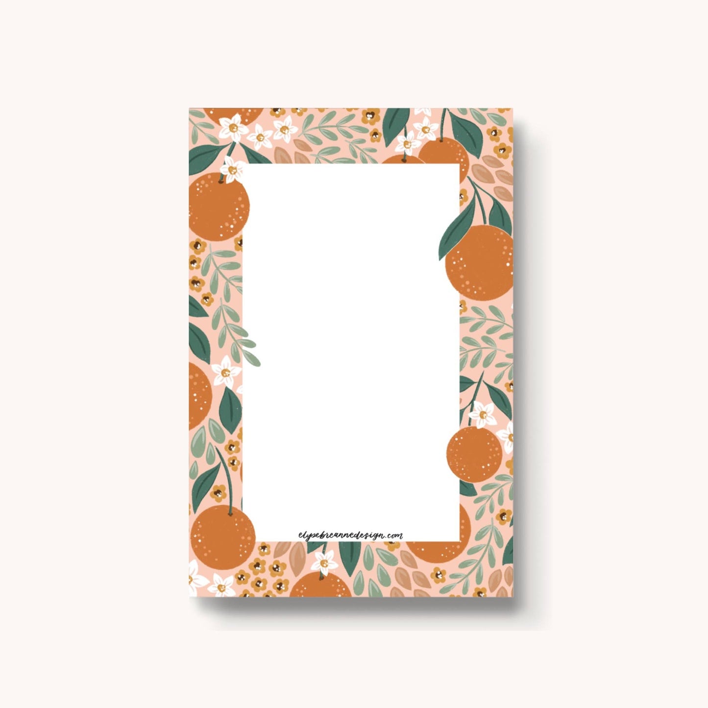 Oranges Notepad - Noting Pad Note Pads - Elyse Breanne Design