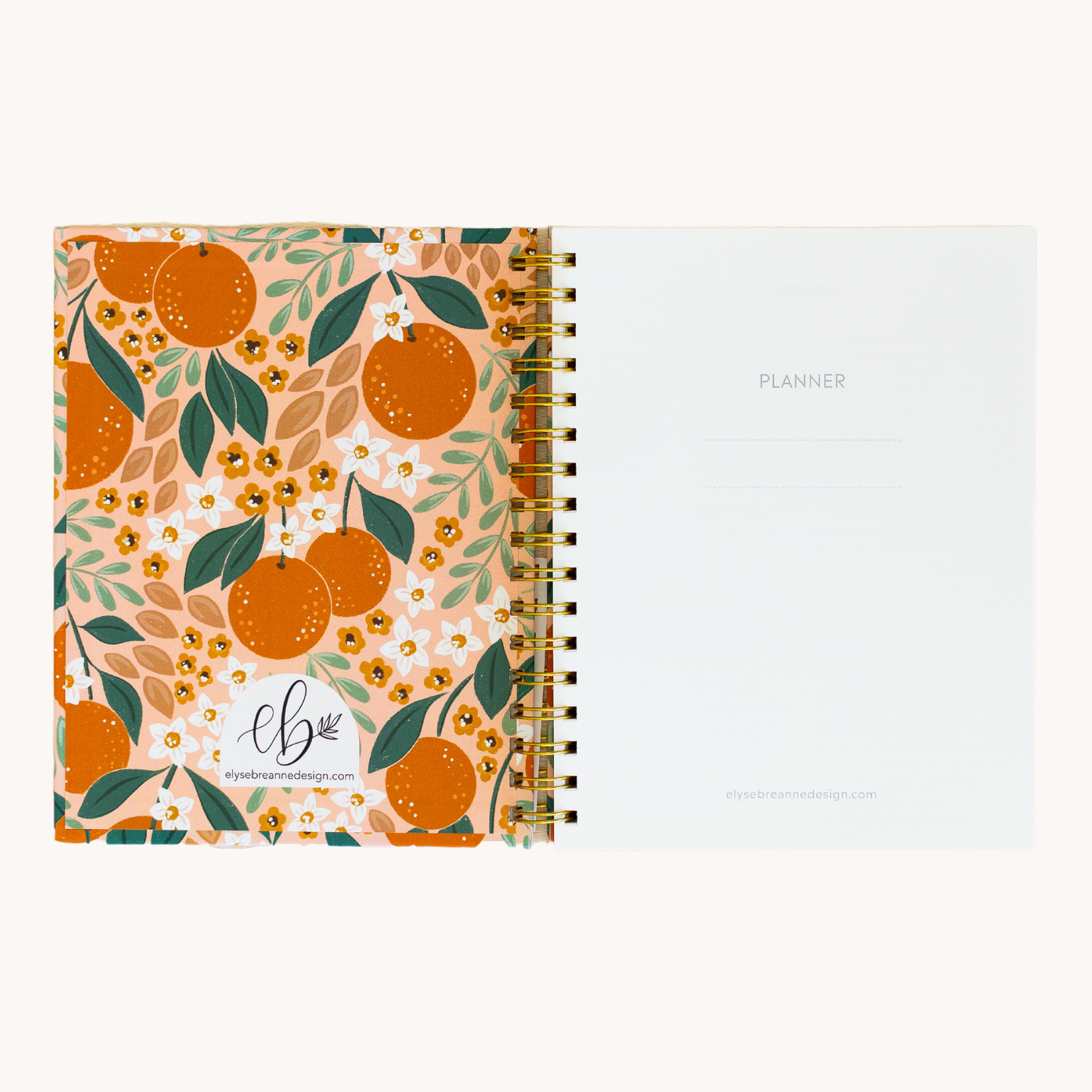 Undated Annual Planner Book - Monthly Scheduler Calendar - Elyse Breanne Design